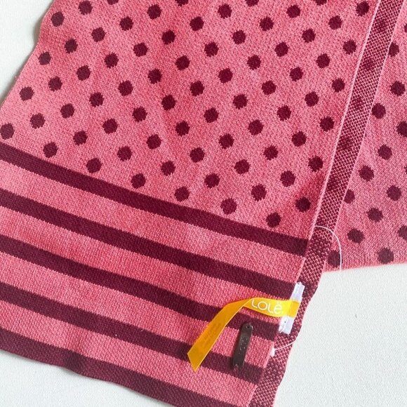 Brand NEW  Lole Polka Dot Pink Scarf - Picture 2 of 7